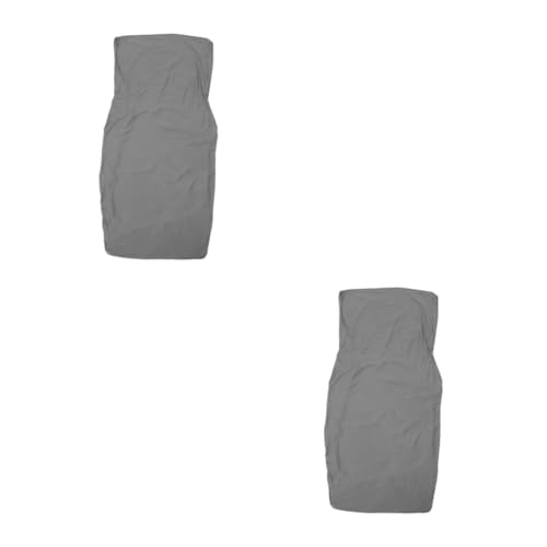 MAGICLULU 2 Stück Sofabezug Staubdichter Filter Dekorative Handmanschetten Couchbezug Dekoration Papierhalter Filterdraht Drahtbürstenform Spiegel Liegestuhl Polyester Grau von MAGICLULU