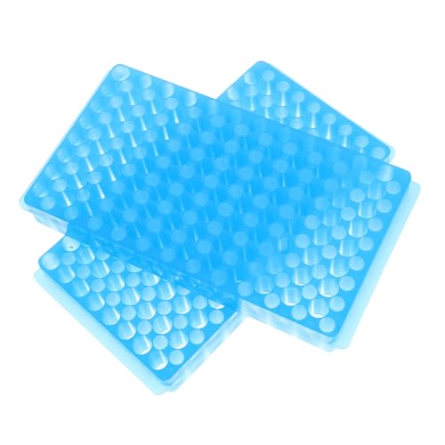 MAGICLULU 2 Stück Stabile Wiederverwendbare Zentrifugenröhrenhalter mit Löchern Beidseitiger Testrohrständer aus Robustem Material für Labor Platzsparend und Sicher für Röhrchen von MAGICLULU