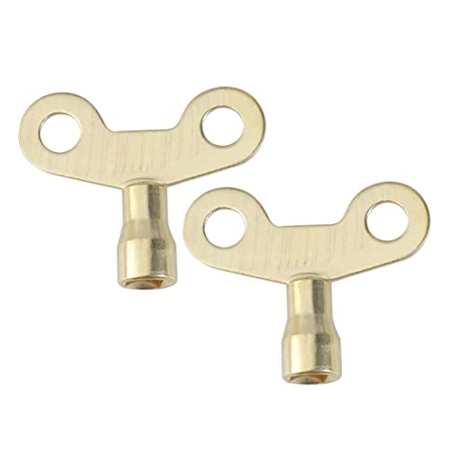 MAGICLULU 2 Stück Teiliges Heizkörper Ventilschlüssel aus Metall Robustes Klempnerwerkzeug für Wasserhähne und Heizkörper Einfach zu Bedienen Geeignet für Metallwasserhähne und Radiatoren von MAGICLULU