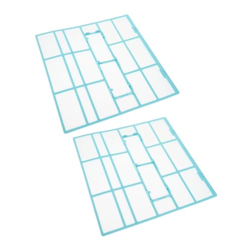MAGICLULU 2 Stück Teiliges Luftdurchlässiges Klimaanlagenfilternetz Waschbarer Staubschutz Passend für Hp Wandklimageräte Feinmaschiges Wiederverwendbares Filterpad zur Raumluftreinigung von MAGICLULU