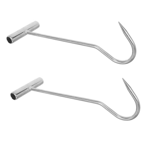 MAGICLULU 2 Stück Teiliges Manhole Cover Lifting Hook Metall Förmiger Griff Kraftsparender Deckelheber für Kanaldeckel Abflussroste und Septiktank Leicht Tragbar und Robust MAGICLULU 2 Stück Teiliges Manhole Cover Lifting Hook Metall Förmiger Griff Kraftsparender Deckelheber für Kanaldeckel Abflussroste und Septiktank Leicht Tragbar und Robust von MAGICLULU