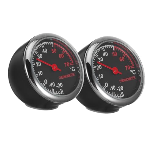 MAGICLULU 2 Stück Teiliges Metall Auto Thermometer mit Klarem Display Präzise Temperaturanzeige Portabel und Robust zur Überwachung der Innentemperatur im Fahrzeug MAGICLULU 2 Stück Teiliges Metall Auto Thermometer mit Klarem Display Präzise Temperaturanzeige Portabel und Robust zur Überwachung der Innentemperatur im Fahrzeug von MAGICLULU