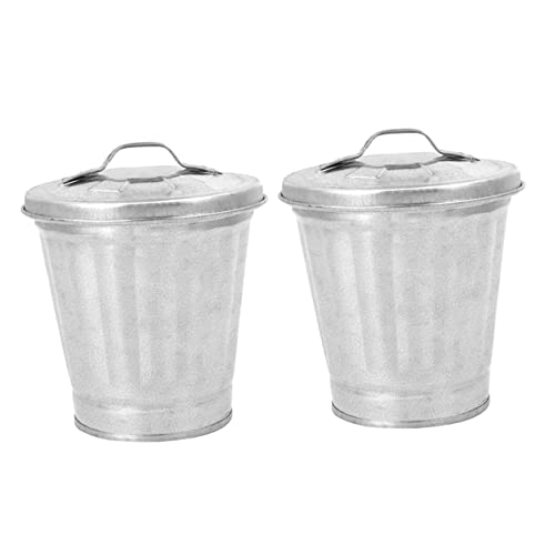 MAGICLULU 2 Stück Teiliges Multifunktionales Mini Desktop Stifthalter Abfalleimer Kompakte Aufbewahrungslösung für Tisch als Blumentopf oder Stiftehalter von MAGICLULU