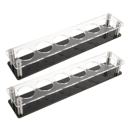 MAGICLULU 2 Stück Teiliges Schnapsglas Halter Serviertablett für Shotgläser für Partys Bars und Zuhause Robustes Material Vielseitig Einsetzbar Platzsparend von MAGICLULU