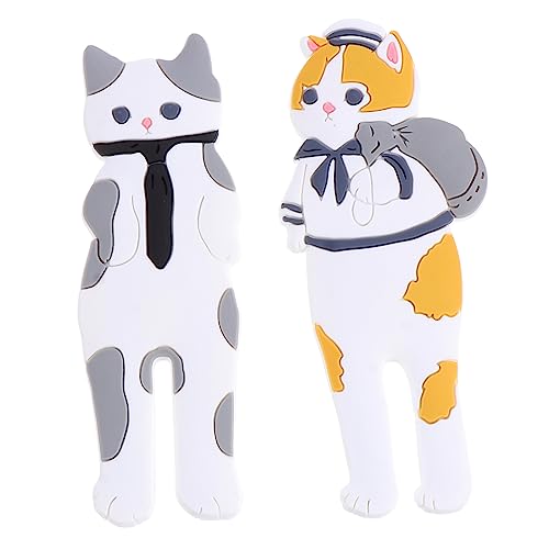 MAGICLULU 2 Stück Teiliges Set Magnetische Kühlschrankhaken Starke Haftkraft Niedliche Cartoon Katzenform Vielseitig Einsetzbar für Küche Büro und Wohnraum Glatte Oberfläche ohne Scharfe MAGICLULU 2 Stück Teiliges Set Magnetische Kühlschrankhaken Starke Haftkraft Niedliche Cartoon Katzenform Vielseitig Einsetzbar für Küche Büro und Wohnraum Glatte Oberfläche ohne Scharfe von MAGICLULU
