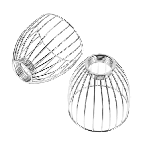 MAGICLULU 2 Stück Teiliges Vintage Metall Lampenschirm Vogelkäfig Design Eisenkunst Pendelleuchte Lampenschirme Platzsparend Fassung für Schlafzimmer Esszimmer Beleuchtung von MAGICLULU