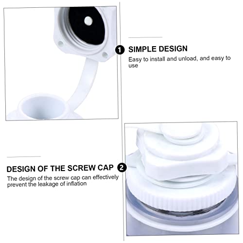 MAGICLULU 2 Stück Tpu Schraubventil Ersatzteile für Aufblasbare Kajaks Boston Ventil Luftstopfen Korrosionsbeständig Inflationsventil für Schlauchboote und Luftmatratzen Zufällige Farbe von MAGICLULU