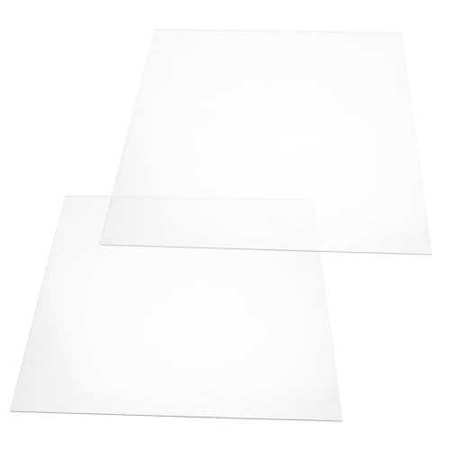 MAGICLULU 2 Stück Transparente Acrylplatten Hochtransparentes DIY Acrylglas für Displays Bastelprojekte Vitrinen und Bilderrahmen von MAGICLULU