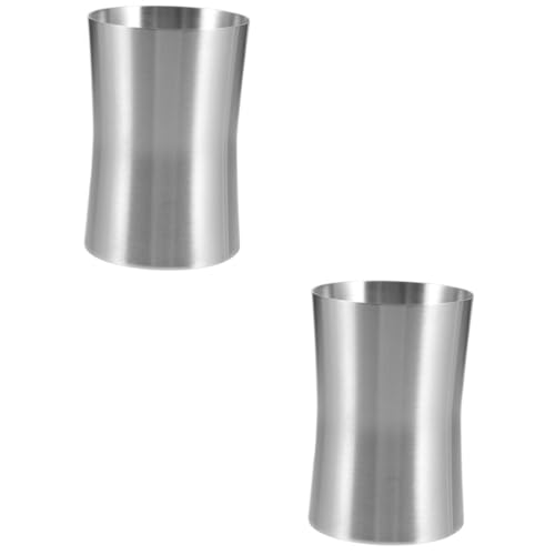 MAGICLULU 2 Stück Zahnputzbecher mit Ergonomischer Geruchsneutral Spülmaschinenfest Multifunktionaler Reise Mundspülbecher für Zahnbürste Zahnpasta und Badaccessoires Langlebig und Leicht von MAGICLULU
