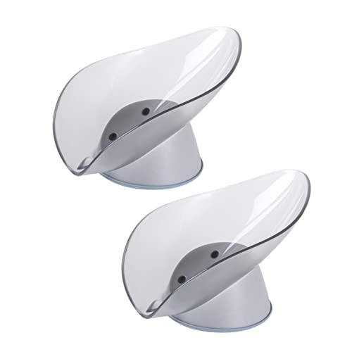 MAGICLULU 2stücke Blattform Seifenschale Seifenboxen Seifenaufbewahrungsbehälter Duschseifenhalter Für Badezimmer Küche Arbeitsplatte Mit Abflussfunktion von MAGICLULU