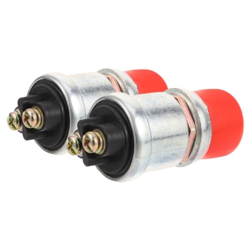 MAGICLULU 2 Stücke Motorstart Druckknopf Momentary Switch Push To Start Taste Horn Motoren Starter Für Autos Marine Boot Lkw Rasentraktor von MAGICLULU