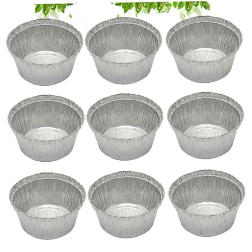 MAGICLULU 20 Stück 285 Ml Alufolienschüsseln Runde Einwegschalen Für Grill Ofen Party Hohe Temperaturbeständigkeit Lebensmittelechte Aluminium Praktisch Für Zuhause Und Camping von MAGICLULU