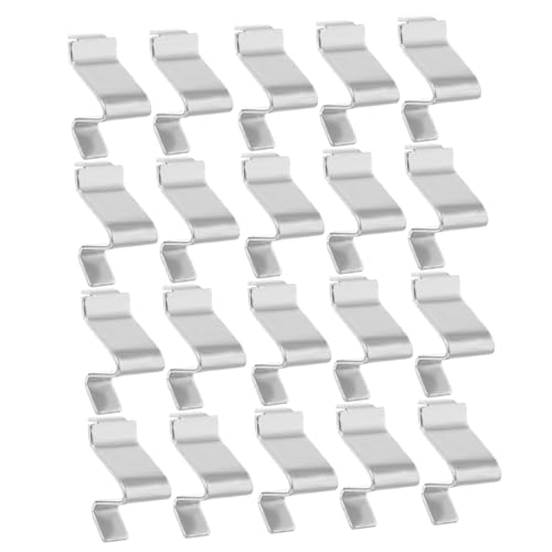 MAGICLULU 20 Stück Kabinetts -Partitionschnalle Clip-Haken für Gefrierregale Schrankregalhalter, Stifte Schrankklammern für Regale strapazierfähige Regalclips Kühlschrankklemme Eisen Silber MAGICLULU 20 Stück Kabinetts -Partitionschnalle Clip-Haken für Gefrierregale Schrankregalhalter, Stifte Schrankklammern für Regale strapazierfähige Regalclips Kühlschrankklemme Eisen Silber von MAGICLULU