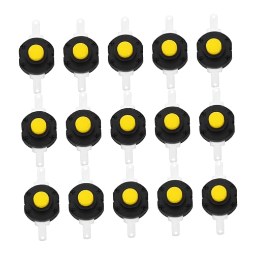 MAGICLULU 20 Stück Selbstsichernder Latching Mikroschalter für Taschenlampen Austauschbare Drucktasten für Reparatur und für DIY Projekte von MAGICLULU