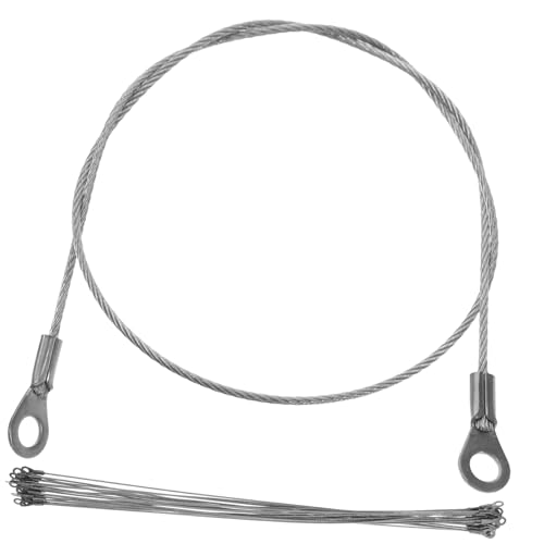 MAGICLULU 20 Stück Teiliges Edelstahl Sicherheitsseil mit Ösen Rostfrei und Bruchfest Vielseitig Einsetzbar zum Aufhängen von Lampen Blumentöpfen Spiegeln und Dekorationen MAGICLULU 20 Stück Teiliges Edelstahl Sicherheitsseil mit Ösen Rostfrei und Bruchfest Vielseitig Einsetzbar zum Aufhängen von Lampen Blumentöpfen Spiegeln und Dekorationen von MAGICLULU