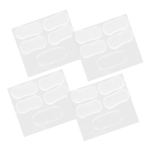 MAGICLULU 20 Stück Teiliges Transparente Toilettensitz mit Selbstklebendem Polster Stoßdämpfend Flexibel Vielseitig für Toilettensitz Möbel Schränke und Geeignet von MAGICLULU