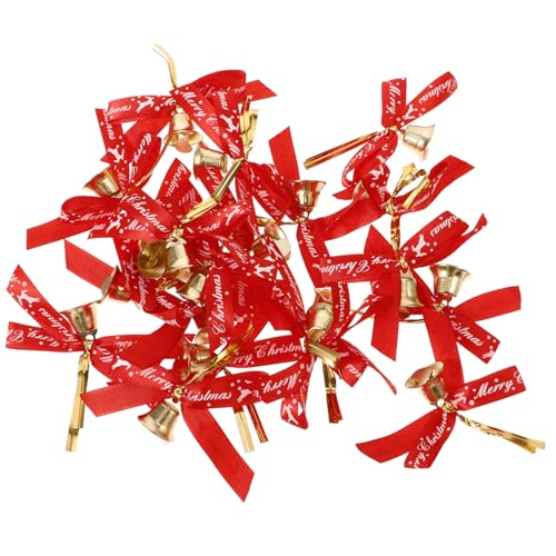 MAGICLULU 20 Stück Weihnachts Schleifen mit Glöckchen Festliche Dekoration für Weihnachtskränze und Baum Zufälliger Stil für und Party Dekoration MAGICLULU 20 Stück Weihnachts Schleifen mit Glöckchen Festliche Dekoration für Weihnachtskränze und Baum Zufälliger Stil für und Party Dekoration von MAGICLULU