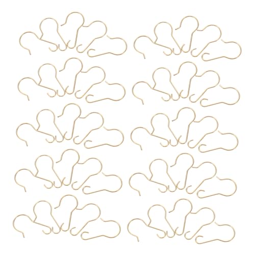 MAGICLULU 200 Stück Wetterfeste Metall-haken für Weihnachtsdeko Robuste Ornamenthaken für Outdoor-lichter Kompakte Sichere Aufhängung von Christbaumschmuck und Festlichen Dekorationen von MAGICLULU