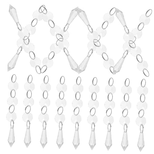 MAGICLULU 20Stücke Kristallornamente Transparente Hängeleuchten Eck Perlen für Hochzeits und Weihnachtsdekoration Leicht zu Reinigen und Pflegen für Festliche Anlässe MAGICLULU 20Stücke Kristallornamente Transparente Hängeleuchten Eck Perlen für Hochzeits und Weihnachtsdekoration Leicht zu Reinigen und Pflegen für Festliche Anlässe von MAGICLULU