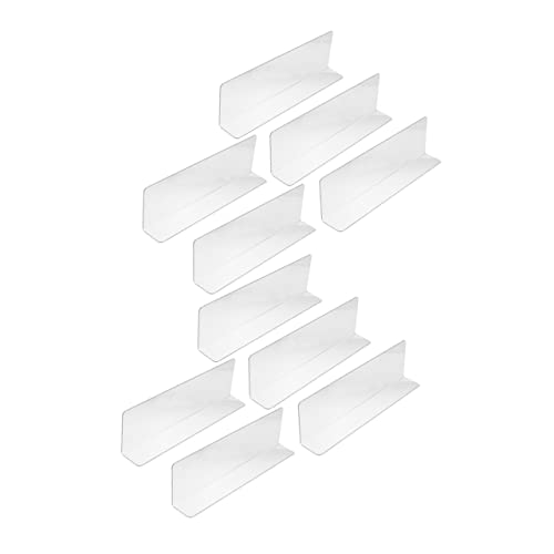 MAGICLULU 20Stücke Transparente Regalteiler Aus Kunststoff Förmig Anpassbar Für Supermarkt Regale Und Schränke Zur Warenorganisation Und Raumnutzung von MAGICLULU