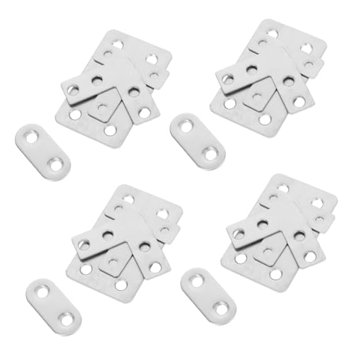 MAGICLULU 22 Stück Teiliges Edelstahl Mending Plates Flachverbinder mit Schrauben für Möbelreparatur Vielseitige Gerade Verbindungselemente Robuste Befestigungsplatten für Renovierung und MAGICLULU 22 Stück Teiliges Edelstahl Mending Plates Flachverbinder mit Schrauben für Möbelreparatur Vielseitige Gerade Verbindungselemente Robuste Befestigungsplatten für Renovierung und von MAGICLULU