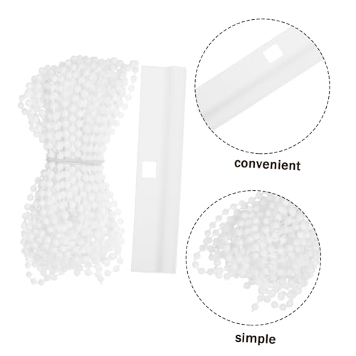 MAGICLULU 25 Stück Teiliges Ersatzset für Vertikale Jalousien mit Weißen Perlenketten Stabile Vielseitig Kompatibel für Lamellenvorhänge Zuverlässige Fensterjalousien-reparatur für Zuhause von MAGICLULU