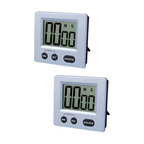 MAGICLULU 2St Küchenuhr digitaler Timer Magnet-Timer Alarm- batteriebetriebener LCD-Bildschirm- hängender Magnetischer Digitale zeitschaltuhr Countdown-Alarm von MAGICLULU