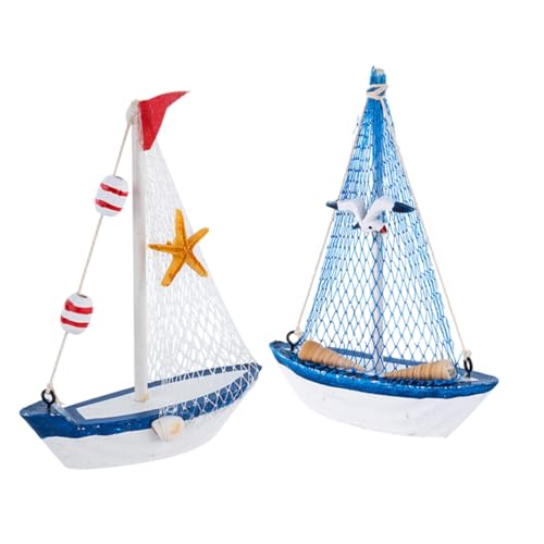 MAGICLULU 2St Mediterrane Bootsornamente Geode Zimmerpflanze Mini-Telegrafenmast Holz Segelboot Ornament Segelboot Modell für Zuhause Miniaturmodell eines Segelboots Mini-Boot-Ornament MAGICLULU 2St Mediterrane Bootsornamente Geode Zimmerpflanze Mini-Telegrafenmast Holz Segelboot Ornament Segelboot Modell für Zuhause Miniaturmodell eines Segelboots Mini-Boot-Ornament von MAGICLULU