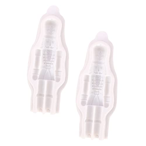 MAGICLULU Weihnachtsplätzchenformen 2er-pack Silikon-nussknackerform Soldaten-kuchenformen Zum Backen von MAGICLULU
