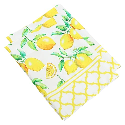 MAGICLULU Polyester Kurzer Küchenvorhang Volant Zitronendruck Verdunkelungsvolant Für Fenster Wohnkultur MAGICLULU Polyester Kurzer Küchenvorhang Volant Zitronendruck Verdunkelungsvolant Für Fenster Wohnkultur von MAGICLULU