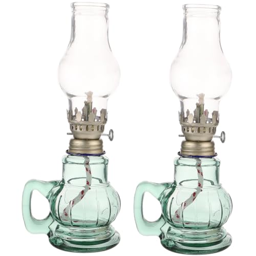 MAGICLULU 2 Stücke Retro Öllampe Petroleumlampe für Buddhistische Dekoration Winddicht Verstellbare Helligkeit Praktische Tischlampe für und Außen MAGICLULU 2 Stücke Retro Öllampe Petroleumlampe für Buddhistische Dekoration Winddicht Verstellbare Helligkeit Praktische Tischlampe für und Außen von MAGICLULU