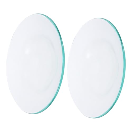 MAGICLULU 2stücke Wiederverwendbare Wachsschmelzer Unterlagen Transparente Aromatherapie Öl Lampe Teller Wachsschmelzschalen Für Ätherische Öle von MAGICLULU
