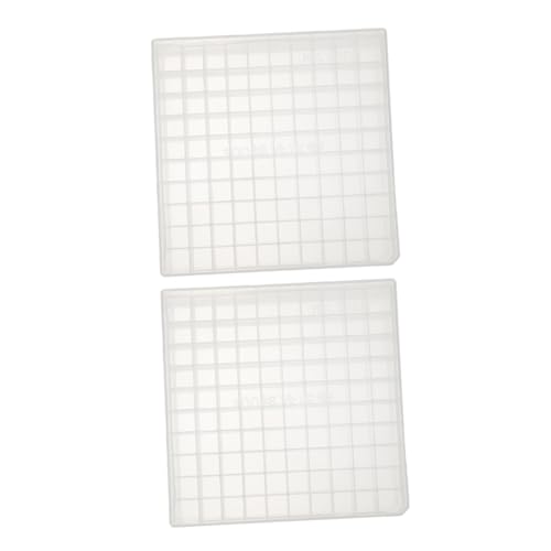 MAGICLULU 2er-Packung Gefrierröhrenbox Lagerbehälter Wanne Aufbewahrungsboxen Für Gefrierschränke Rohrhalter Aus Kunststoff Testrohrregal Fläschchenhalter Transparent Pp von MAGICLULU