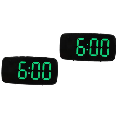 MAGICLULU 2st Geführter Elektronischer Wecker Schlafzimmer Nachttischuhr Stumme Uhr Kein Schlummerwecker Led-temperatur-Timer Reiseuhr Flüssigkristall Elektronisches Bauteil Reisen Batterie MAGICLULU 2st Geführter Elektronischer Wecker Schlafzimmer Nachttischuhr Stumme Uhr Kein Schlummerwecker Led-temperatur-Timer Reiseuhr Flüssigkristall Elektronisches Bauteil Reisen Batterie von MAGICLULU