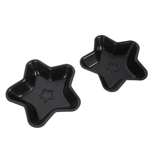 MAGICLULU 2stücke Carbonstahl Kuchenform Stern Antihaft Backform Für Diy Kuchen Und Desserts Hitzebeständig Für Küche Und Party von MAGICLULU