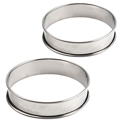 MAGICLULU Mousseform Tortenring Edelstahl 2 Stück Antihaftbeschichtet Backform Rund für Gebäck Kleiner Kuchen Mousse Donut Salat Selbstgemacht Backwerkzeug Wiederverwendbar MAGICLULU Mousseform Tortenring Edelstahl 2 Stück Antihaftbeschichtet Backform Rund für Gebäck Kleiner Kuchen Mousse Donut Salat Selbstgemacht Backwerkzeug Wiederverwendbar von MAGICLULU