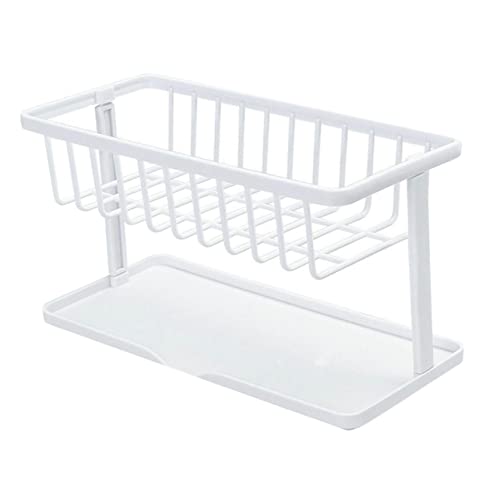MAGICLULU 2st Schwamm Abtropfgestell Besteck Abtropfgestell Küchenregal Spender Kleiner Wäscheständer Für Geschirr Schote Veranstalter Schwammhalter Für Die Küchenspüle Sieb Planke Weiß Abs von MAGICLULU