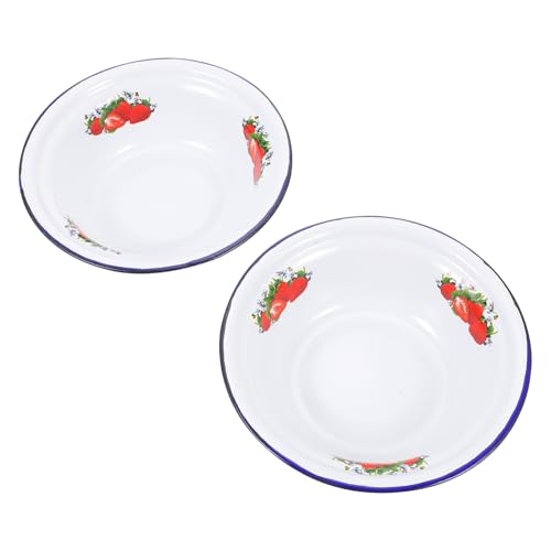 MAGICLULU 2stücke Emaille Suppenschüssel Emaillierte Becken Haushalt Emailliertes Geschirr Glatte Oberfläche Für Leichtes Reinigen Langlebig Für Dauerhaften Einsatz MAGICLULU 2stücke Emaille Suppenschüssel Emaillierte Becken Haushalt Emailliertes Geschirr Glatte Oberfläche Für Leichtes Reinigen Langlebig Für Dauerhaften Einsatz von MAGICLULU