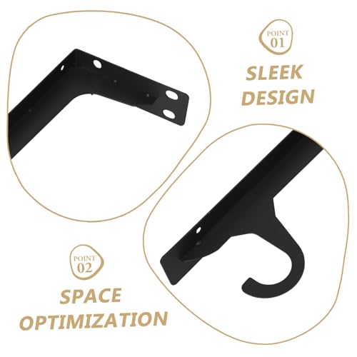MAGICLULU 2stücke Kleiderstangenhalterungen Aus Metall Wandmontage Für Schränke Schlafzimmer Wohnzimmer Mit Haken Robuste Regalhalter Für Zuhause Bad Büro Flur MAGICLULU 2stücke Kleiderstangenhalterungen Aus Metall Wandmontage Für Schränke Schlafzimmer Wohnzimmer Mit Haken Robuste Regalhalter Für Zuhause Bad Büro Flur von MAGICLULU