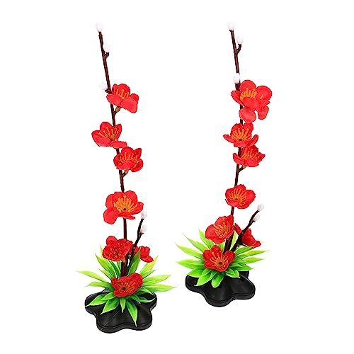 MAGICLULU 2stücke Sushi-Teller-Dekorationen Mit Blumenmotiven Sashimi-tablett-dekor Aus Kunststoff Eistablett-Blumen-dekor Für Japanische Speisen Sashimi-Blumen-Dekoration Sushi-dekor Für von MAGICLULU
