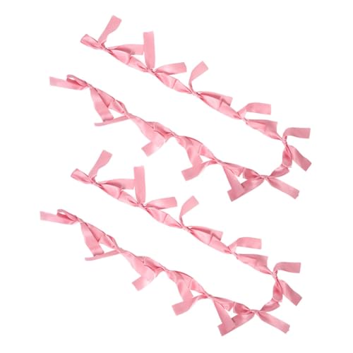 MAGICLULU 2stücke Wimpelkette Mit Schleife Girlandenbanner Zum Aufhängen Rosa Farbe Für Geburtstagsparty Hochzeitsfeier Und Feiertagsdekorationen Strapazierfähiges Band von MAGICLULU