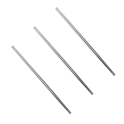 MAGICLULU 3paare Edelstahl Essstäbchen Extra Lang Für Hot Pot Bratgeschirr Und Kochen von MAGICLULU