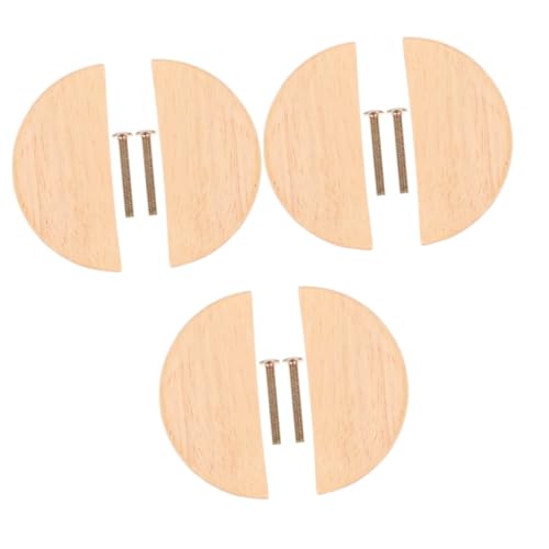 MAGICLULU 3 Paare Holz Türgriff Schubladengriff mit Schatzplatte Möbelknöpfe für Schränke und Kommoden Kreatives Design für Einfache Handhabung für Moderne Einrichtung MAGICLULU 3 Paare Holz Türgriff Schubladengriff mit Schatzplatte Möbelknöpfe für Schränke und Kommoden Kreatives Design für Einfache Handhabung für Moderne Einrichtung von MAGICLULU
