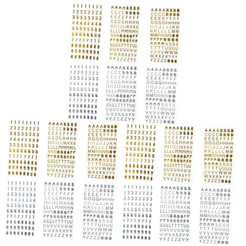 MAGICLULU 3 Sätze Goldene Aufkleber Etiketten Selbstklebende Aufkleber Dekorative Aufkleber Scrapbooking Symbol Name Aufkleber Mit Nummern Für Fotoalben Brief Vinyl Silber 6 Stücke * 3 MAGICLULU 3 Sätze Goldene Aufkleber Etiketten Selbstklebende Aufkleber Dekorative Aufkleber Scrapbooking Symbol Name Aufkleber Mit Nummern Für Fotoalben Brief Vinyl Silber 6 Stücke * 3 von MAGICLULU