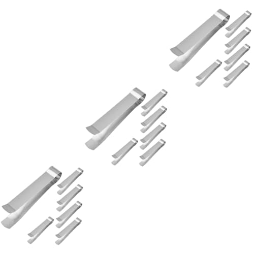MAGICLULU 3 Sätze Kerzen -docht -löscher Professional Machen Trimer Trimmer Kerzenlöschschneider Pinzette Rostfrei Tragbare Löschpinzette Dochtlöscher Rostfreier Stahl Silber 6 Stück * 3 von MAGICLULU