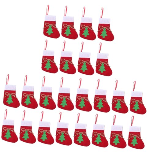 MAGICLULU 3 Sätze Weihnachtsstrümpfe Messer Und Gabeltasche Besteckhalter Für Die Arbeitsplatte Weihnachtsstrumpfhalter Socken Organizer Weihnachtsstrumpf Für Hundehalter 8 Stück * 3 von MAGICLULU