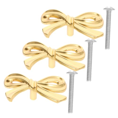 MAGICLULU 3 Satz Messing Schrankgriffe Bowknot Design Vintage Stil Robuste Türgriffe für Kommode Kleiderschrank Vielseitige Dekorative Pulls Langlebig und Elegant MAGICLULU 3 Satz Messing Schrankgriffe Bowknot Design Vintage Stil Robuste Türgriffe für Kommode Kleiderschrank Vielseitige Dekorative Pulls Langlebig und Elegant von MAGICLULU