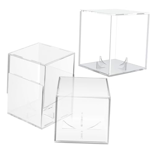 MAGICLULU 3 Stück Baseball-Schaukasten Baseball-Vitrine Aufbewahrungskoffer zum Sammeln Baseballhalter Baseball-Display- Halter für Baseball-Displays Baseballwürfel Acryl Transparent MAGICLULU 3 Stück Baseball-Schaukasten Baseball-Vitrine Aufbewahrungskoffer zum Sammeln Baseballhalter Baseball-Display- Halter für Baseball-Displays Baseballwürfel Acryl Transparent von MAGICLULU