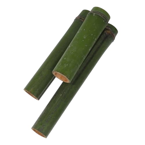 MAGICLULU 3 Stück Blumentopf Aus Bambus Behälter Pop-Container Essensglas Anlage Mülleimer Korb Blumentöpfe Vase Lustige Pflanzentöpfe Pflanzgefäße Aus Bambus Für Den Garten Green von MAGICLULU