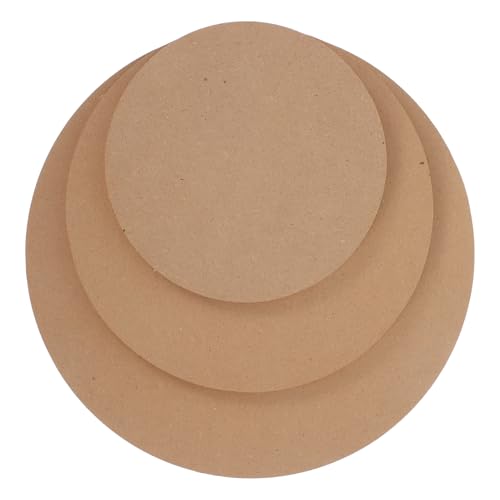 MAGICLULU 3 Stück Keramikformen für Runde Holz Töpferformen Stapelbare Töpferscheiben für DIY Geschirr Teller Robuste Langlebige Töpferwerkzeuge für Keramikprojekte von MAGICLULU